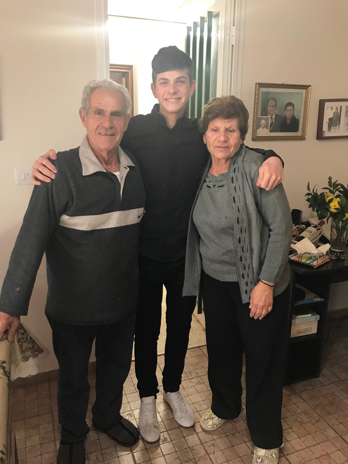 Chris with Papou and Yaya